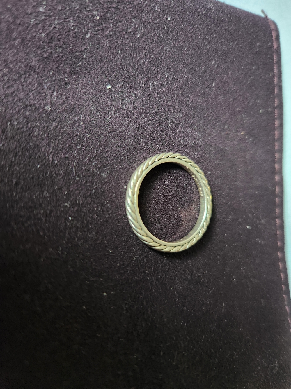 David Yurman Siver Ring Size 8 - Picture 2 of 3